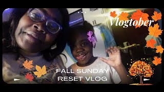 Vlogtober Day 2Fall Sunday Reset Vlog Moving My Room Around [upl. by Proudlove4]