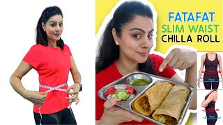 Chilla Roll  Healthy Breakfast Recipe  Evening Snacks Recipe  Diet Food Recipe  Healthy Snaks [upl. by Huber]