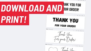 THANK YOU labels Free download Templates DIY BRANDED LABELS [upl. by Gable]