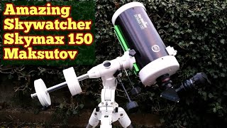 Skywatcher Skymax 150P Maksutov Telescope Mounting Observing And Review [upl. by Akemrehs59]