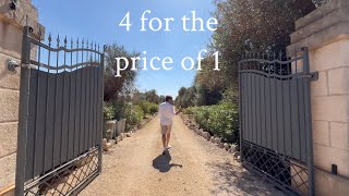 Puglia Real Estate Tour 2 Villas amp 2 Trulli with Pool Near Ostuni [upl. by Adoh]