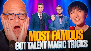 MOST FAMOUS GOT TALENT MAGIC TRICKS AGT  BGT [upl. by Notloc]