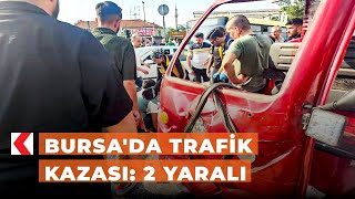 Bursada trafik kazası 2 yaralı [upl. by Rawdin425]