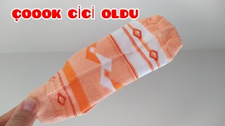 ÇORAPTAN OLDUĞUNA İNANAMAYACAKSINIZ 🧦😲💯 TEK BİR ÇORAP İLE HARİKA DÖNÜŞÜM [upl. by Sevart]