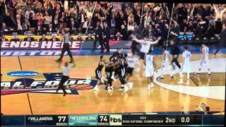 Kris Jenkins Villanova with the Buzzer beater in the National Championship game vs North Carolina [upl. by Fairweather]