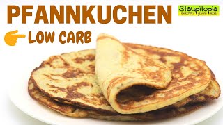 Low Carb Pfannkuchen  gesund und lecker  Rezept für Low Carb Pancakes mit Kokosmehl [upl. by Adnwahs]