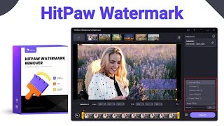 HitPaw Watermark Remover review  tutorial in Hindi how to use hitpaw software [upl. by Lachish]