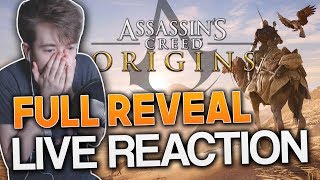 Assassins Creed Origins  Full Reveal Trailer amp Demo  LIVE REACTION [upl. by Vanessa764]