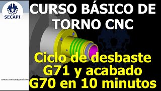 🛠️19 CICLO DE DESBASTE G71 Y ACABADO G70 PARA TORNO PARTE3 cncsoftware cncrouter cncprogramming [upl. by Ratcliffe108]