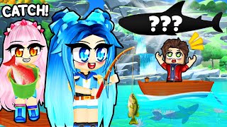 WE WENT FISHING IN ROBLOX [upl. by Edorej434]