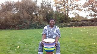 KUKU Rhythm  Beginners African Drumming Tutorial [upl. by Ymia]