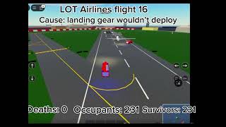 LOT airlines flight 16 [upl. by Atnauqahs946]