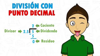 DIVISIÓN CON PUNTO DECIMAL Super Facil  Para principiantes [upl. by Neema863]