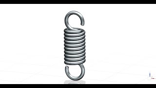 Siemens NX  JBM CAD ONLY FOR FUN   Zugfeder  Tension Spring [upl. by Helms]