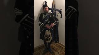 Inno di Mameli  Italian anthem on Scottish bagpipe  cornamusa scozzese in Italia [upl. by Aihsenek]