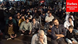 Iranians Pray For President Ebrahim Raisi In Tehran Iran After Helicopter Crash [upl. by Nealon353]