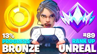 Bronze to Unreal SPEEDRUN Console Fortnite Ranked [upl. by Lirba]