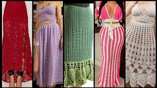 Very Attractive amp Trendy Crochet Long Skirts Designs Ideas 2024 [upl. by Lourie350]