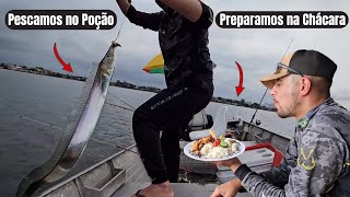 PESCARIA no POÇÃO  PEIXE FRITO na Chácara PESCA e NATUREZA [upl. by Thgiled]