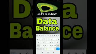 etisalat data balance check code [upl. by Aihsei413]