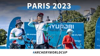 China v Mexico – recurve mixed team bronze  Paris 2023 World Cup S4 [upl. by Nymsaj800]