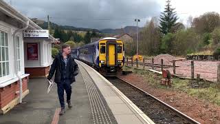 ScotRail Fort William to Oban changing at Crianlarich 171019 [upl. by Danyette]