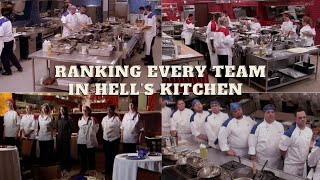 Ranking EVERY Team In Hells Kitchen History [upl. by Spearing]