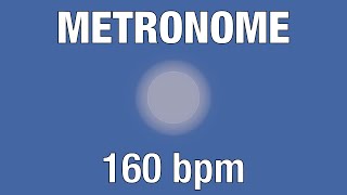 160 BPM Metronome  Audio  Visual [upl. by Dannie]