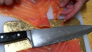 How to Roll Salmon slices into Rosettes [upl. by Nabois]