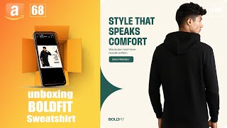 Boldfit  Black   Sweatshirt  Unboxing and Review  Hindi  Garry FA  We Make Sure™ [upl. by Card]