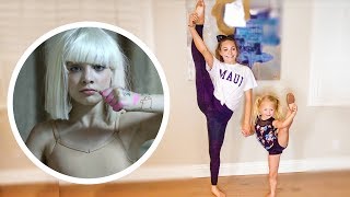 MADDIE ZIEGLER TEACHES EVERLEIGH HER OLD DANCE SOLO [upl. by Buatti]