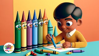 Crayons Color Song  Colors Song for Kids  Nursery Rhyme amp Kids Song By Kids Krew [upl. by Oinotnanauj]