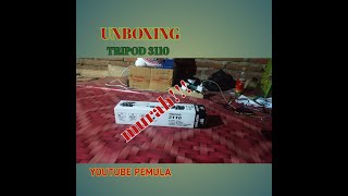 Unboxing tripod 3110 dan cara pemasangannya Youtuber pemula [upl. by Dodge]