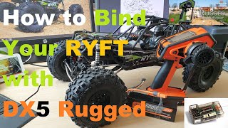 How To Bind Your Axial Ryft RBX10 with Spektrum DX5 Rugged DX5 Pro DX5C [upl. by Korwin]