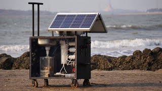 Solar Seawater Desalinator amp Water Purifier Machine  Seawater to Drinking Water [upl. by Ittam]