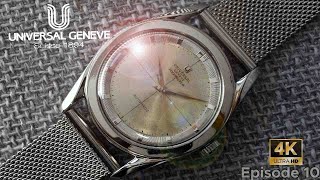 1954 Universal Genève Polerouter Watch Restoration [upl. by Buffum]