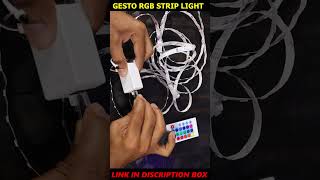 Gesto Remote Control LED Strip Light Unboxing  Best Strip Light Under Rs500 [upl. by Lenee20]