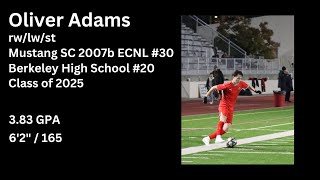 Oliver Adams Highlights – 2024 ECNL National Playoffs [upl. by Malena601]