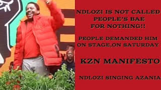 Ndlozi singing Azania KZN Manifesto Moses Mabhida stadium [upl. by Naenaj93]