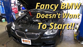 BMW 640 I  Intermittent No Start is the Battery Bad or the Starter [upl. by Lamhaj]