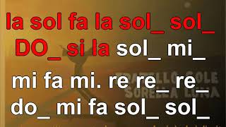 Fratello sole sorella luna  karaoke notazionale FACILE [upl. by Kondon]