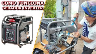 COMO FUNCIONA COMO É POR DENTRO DE UM GERADOR INVERTER [upl. by Anid]