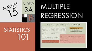 Statistics 101 Multiple Linear Regression Evaluating Basic Models [upl. by Lotty]