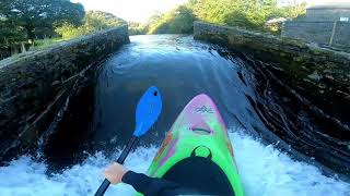 River Leven kayaking 1 meter  Lots of lines [upl. by Kramal]