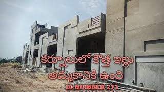 ID NUMBER 273 New house for sale loan available location in Kurnool [upl. by Yxel62]