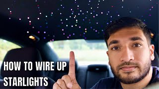 How To Wire amp Install Starlight Headliner on a Dodge Charger Rolls Royce starlight Mod DIY [upl. by Zippel]