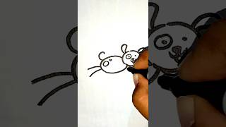 CARTOON OF CUTE PUPPY RUNNING 🐕 ll EASY DRAWING lladityaartacademy viral shorts [upl. by Evalyn767]