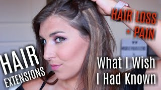 Tape Hair Extensions What I Wish I Knew Hair Loss amp Pain  Bailey B [upl. by Gregorio666]