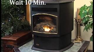 QuadraFire® Santa Fe Pellet Stove Fire Adjustment Video [upl. by Gefell]