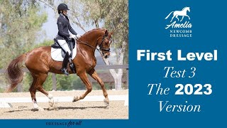 NEW USDF First Level Test 3  v 2023 [upl. by Rramed]